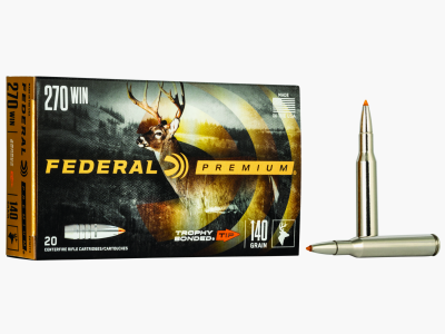 Federal Büchsenmunition Premium .270 Win. 9,1 g / 140 gr Trophy Bonded Tip Vital Shok