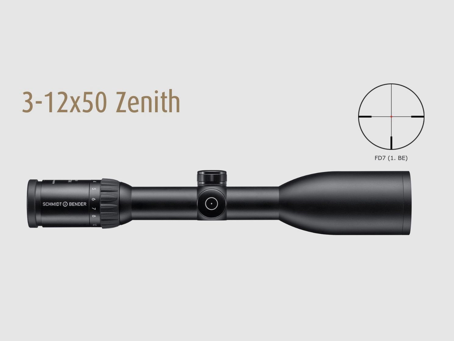 Schmidt und Bender luneta celownicza 3-12x50 Zenith LM Flashdot z iluminowanym krzyżem FD7