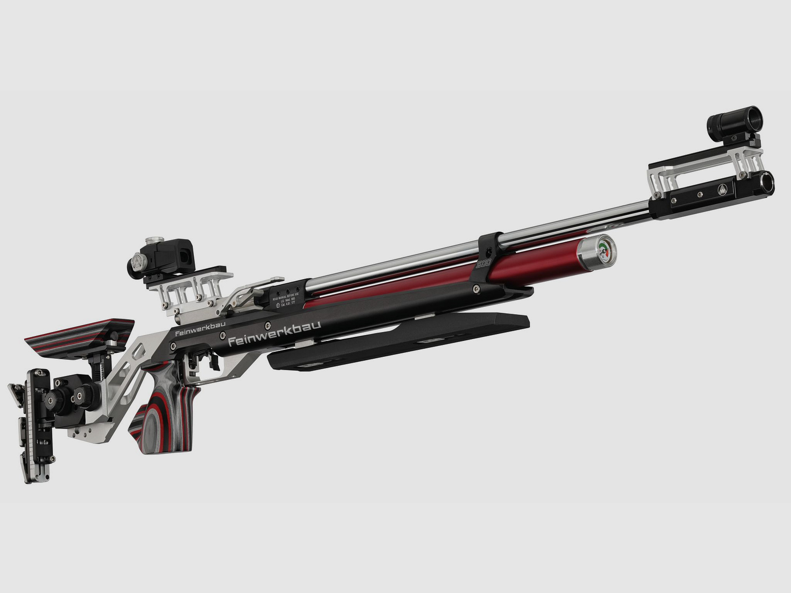 Feinwerkbau 800 Alu Plata/Rojo Apoyo - Tapón de culata X-line