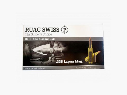RUAG SWISS 338 LAP MAG 251 GRS FMJ 20 STK