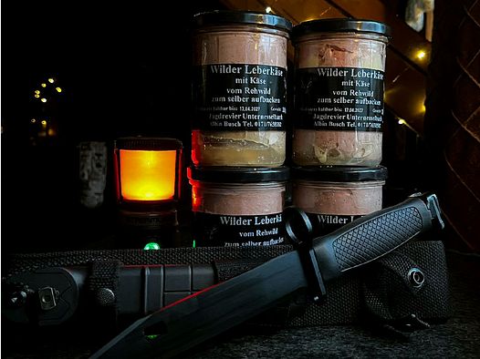 Wild liver cheese "Busch Original" in a jar for self-baking wild meatloaf with cheese pieces 1 jar 380g (2.08 €* / 100g)