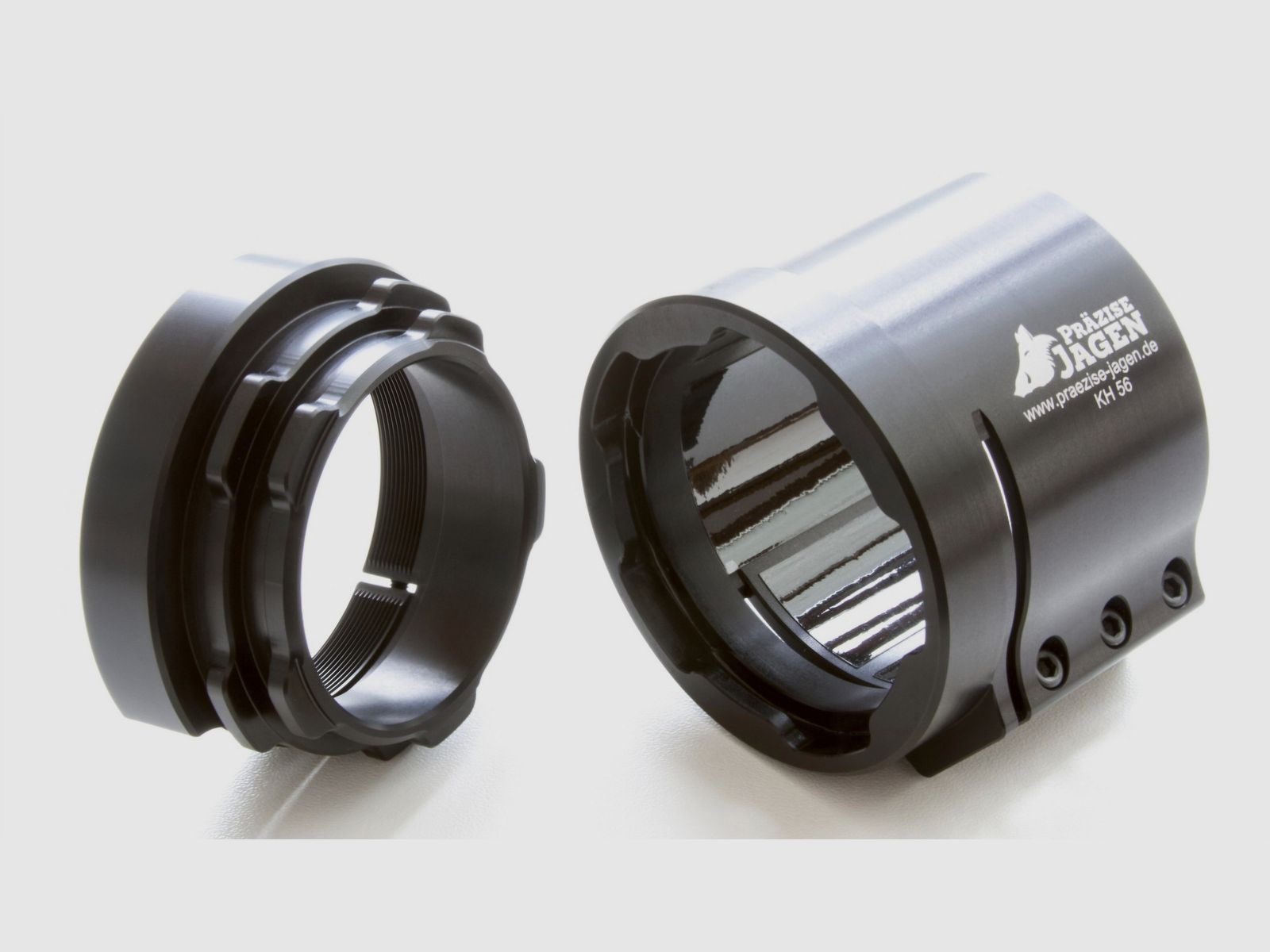 Präzise Jagen  Adapter  57mm und Verbinder M52x0,75