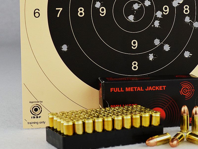 GECO 9 mm Luger, FMJ à tête ronde 124 grs 1 paquet (50 coups à 0,289 €*)