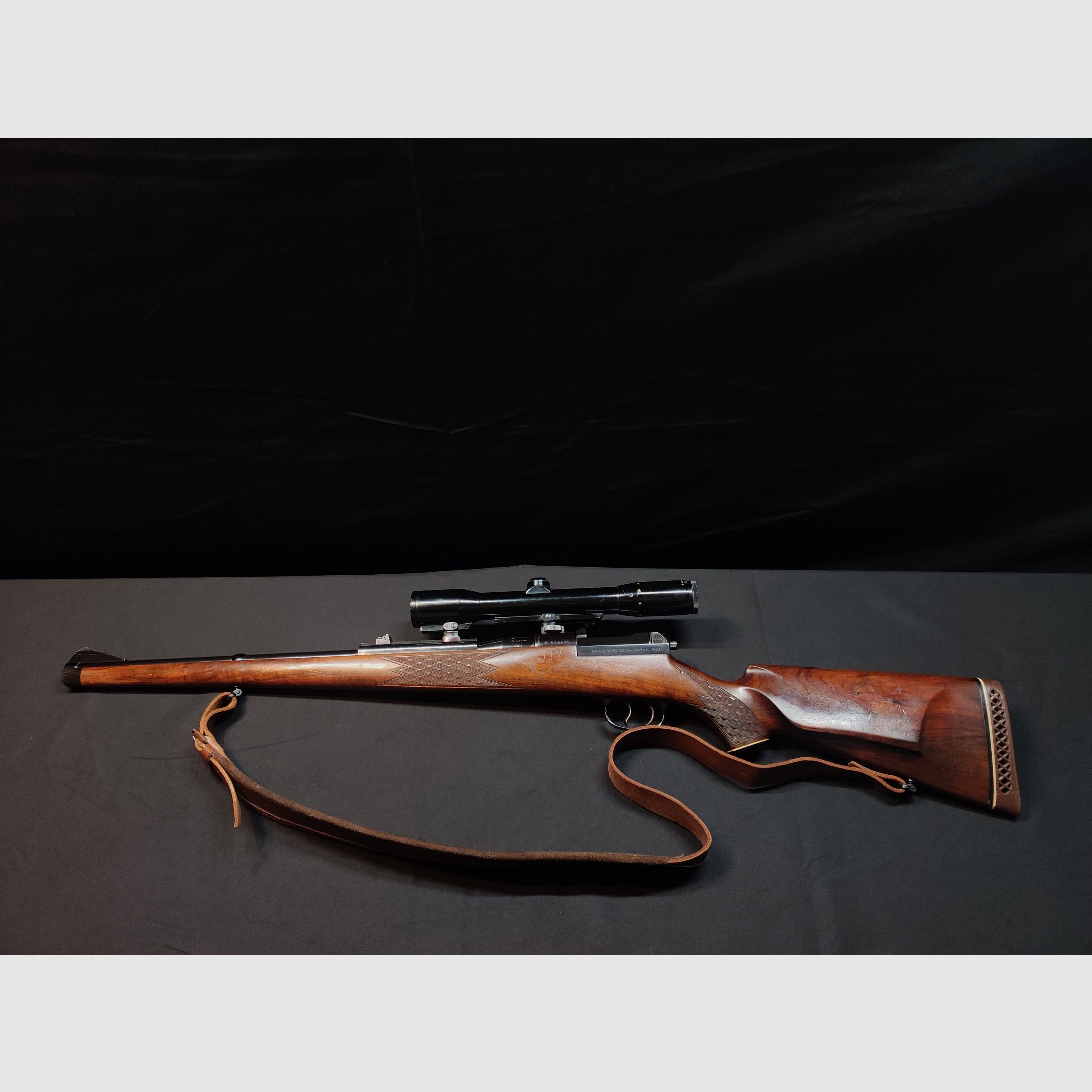 # Mauser Mod. 66 bolt-action rifle caliber 7x64 with Zeiss Diavari-D 1.5–6x – good condition – incl. 139 rounds hunting ammunition