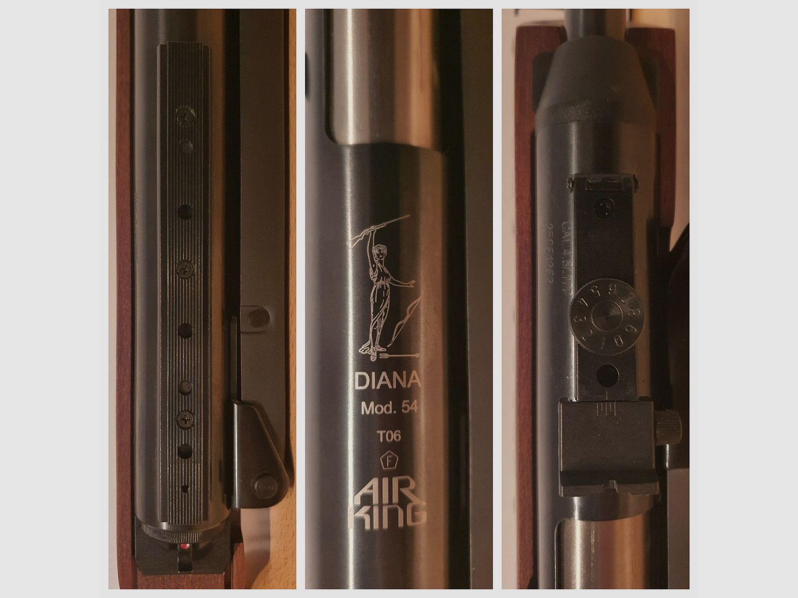 Karabinek pneumatyczny Diana 54 / Diana54 Airking w kalibrze 4,5 mm ( lufa stała / boczny naciąg )