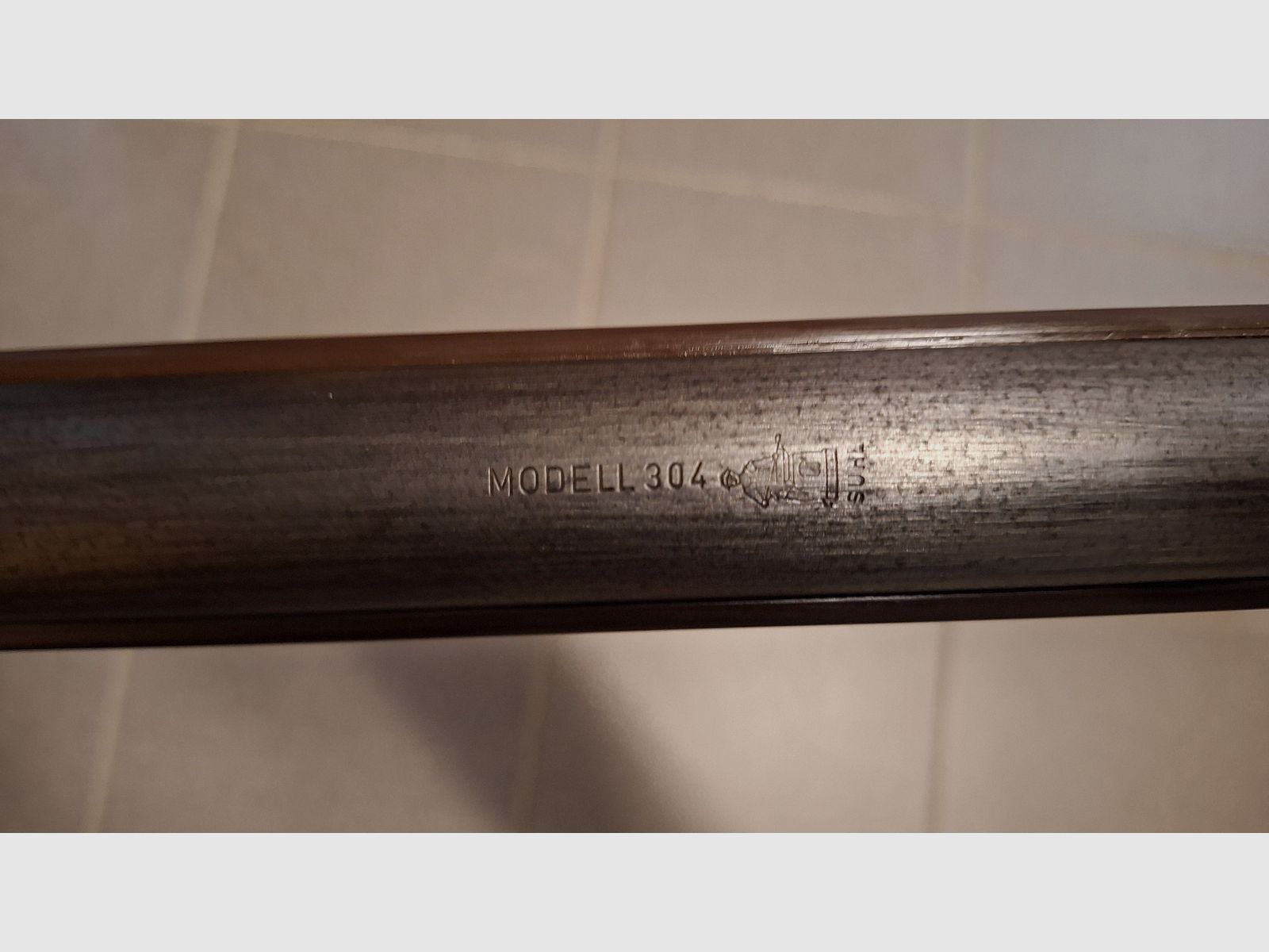 Air rifle Model 304 Haenel Suhl Original DDR Brown 49cm barrel!