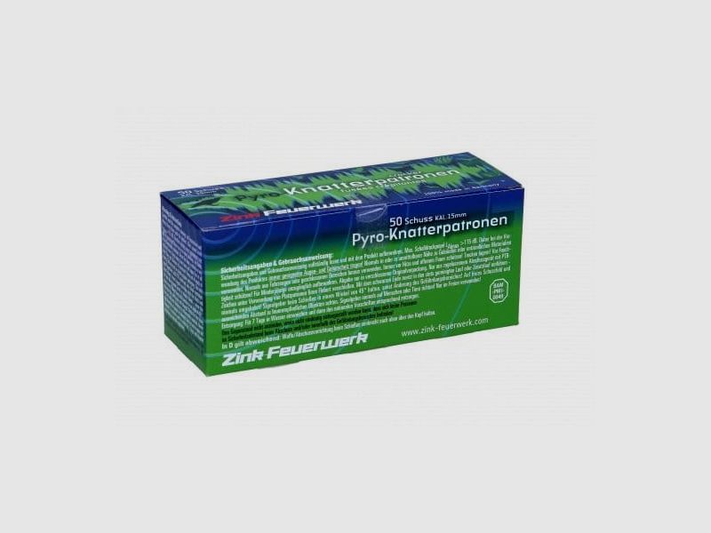 Zink Feuerwerk Pyro Knatterpatronen 50 Stk. 15 mm