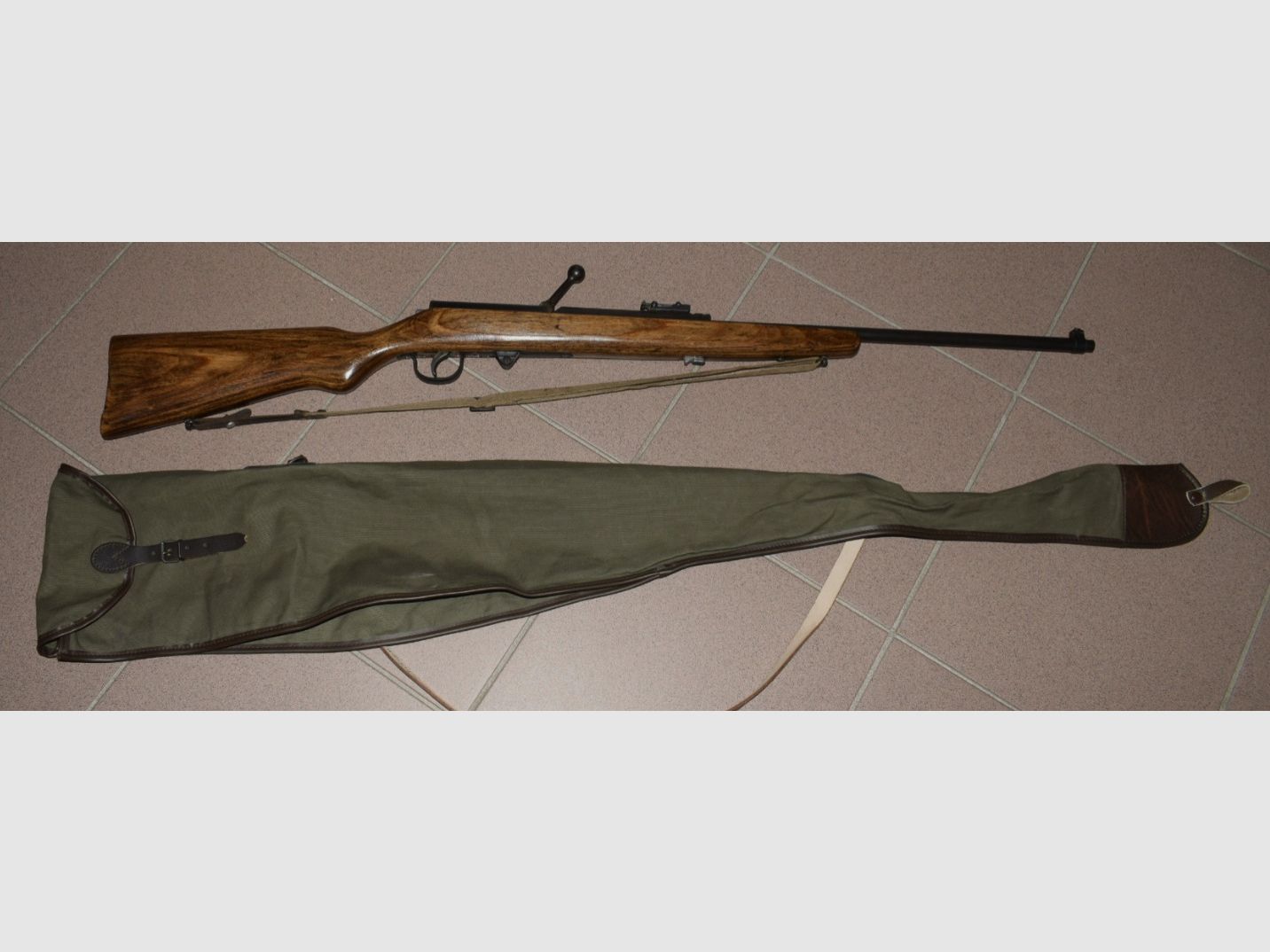 Luftgewehr Haenel 49a, sehr frühes GST Gewehr, Lauf gestempelt, Feder und Dichtung Neu