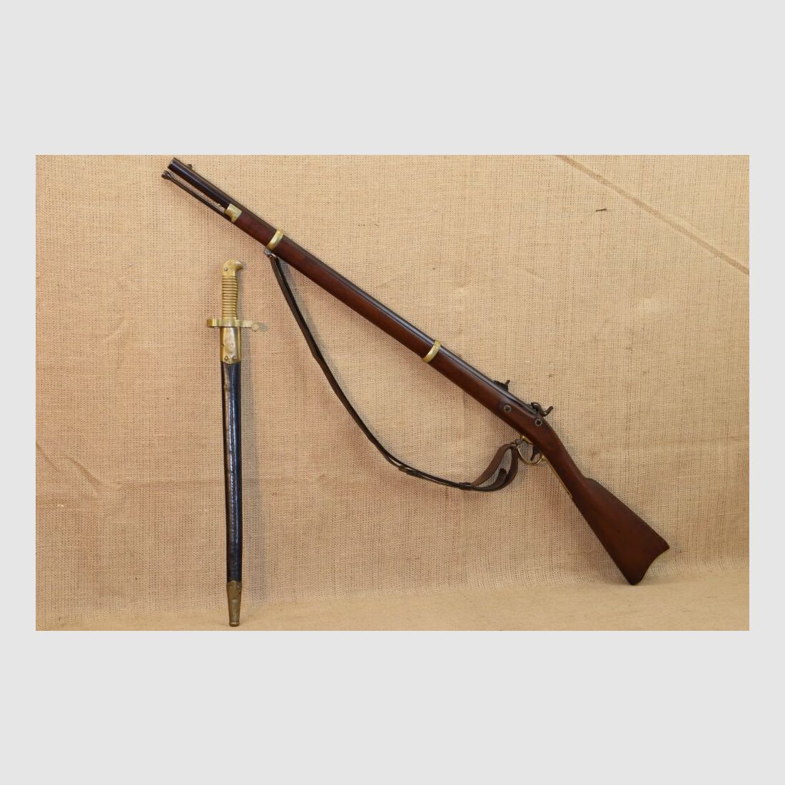Original - Remington (Zouave Rifle) Perkussions-Büchse, Mod. 1863 .58(BlackPowder)