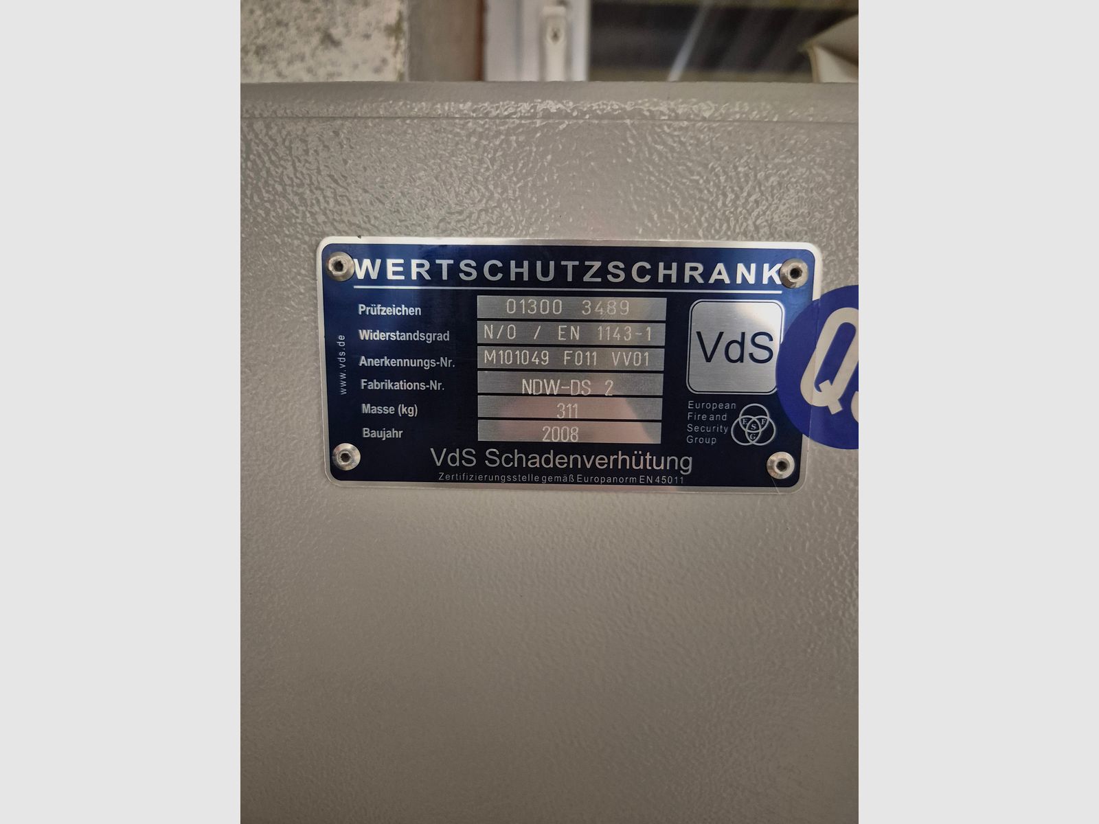 Waffenschrank Schutzklasse 0