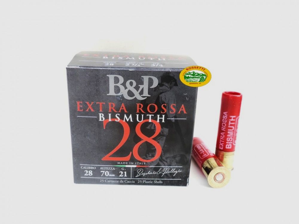BASCHIERI & P. Extra Rossa 28 BISMUTH Kal.28 gr.21 p.5 bleifrei