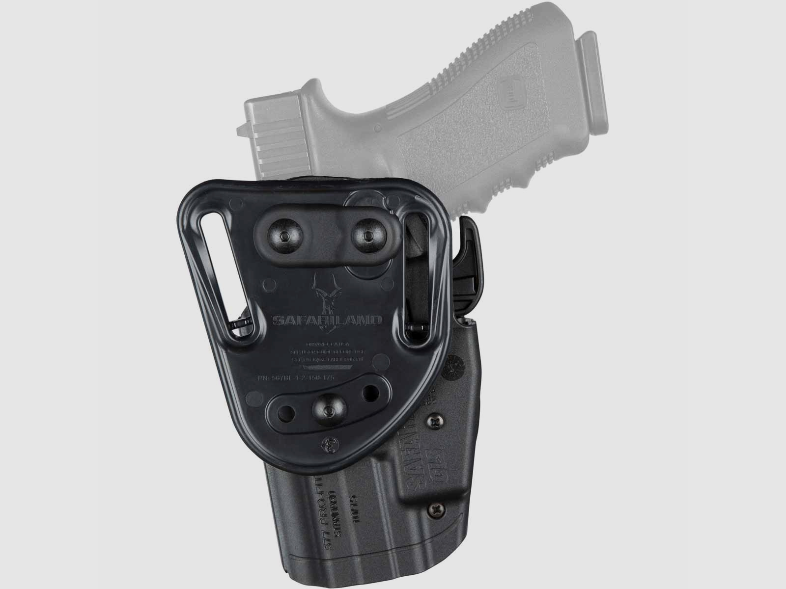 SAFARILAND 577 GLS "PRO-FIT" 7TS Gürtelholster 683* Colt 1911/PARA ORD./ Ruger/Sig Sauer/ S&W/Spring./STI/Tangfoglio/Taurus,,CZ 75,Glock 17L/34/35/40/41,Walther PPQ 5" 9mm,.40-Schwarz-Rechts