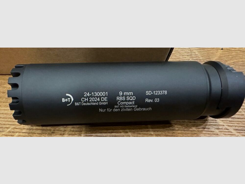 Brügger & Thomet B&T RBS Schalldämpfer SQD™ Compact