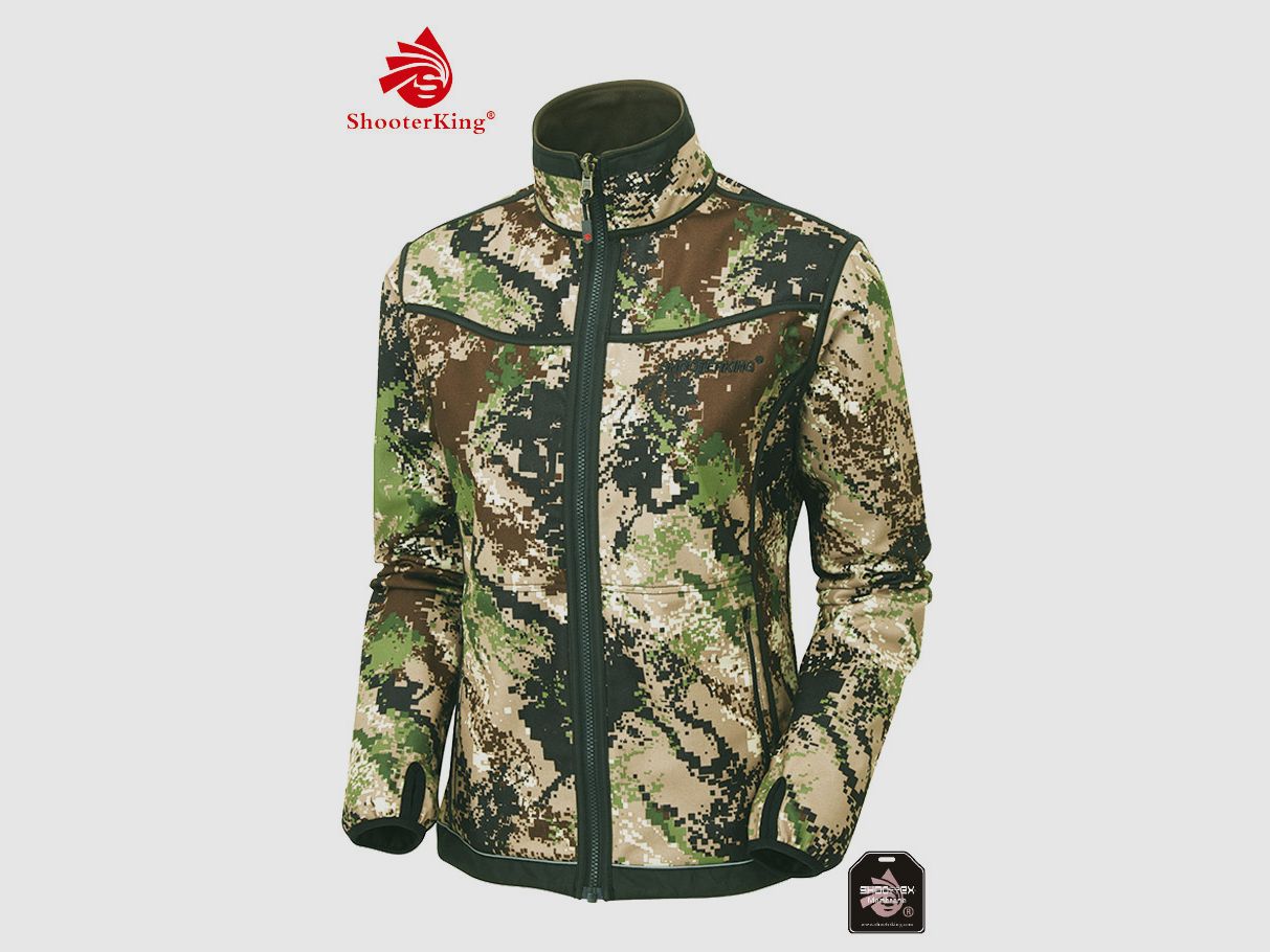 SHOOTERKING Digitex Damen Softshell Wendejacke grün/braun