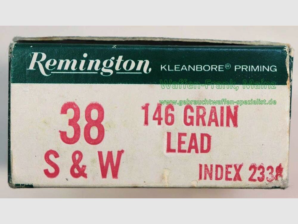 Remington - USA revolver cartridges .38 S&W