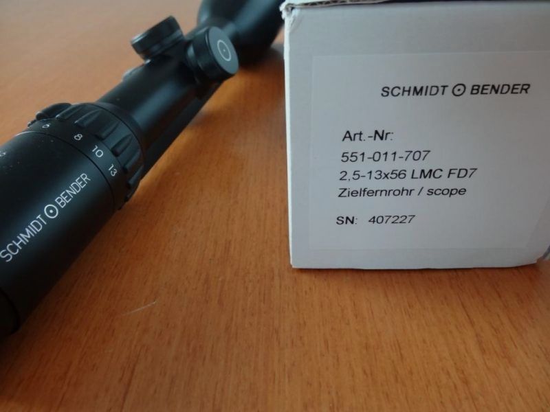 Schmidt & Bender Schmidt & Bender Stratos 2.3-13x56 LMC with Convex Rail Abs.FlashDot 7