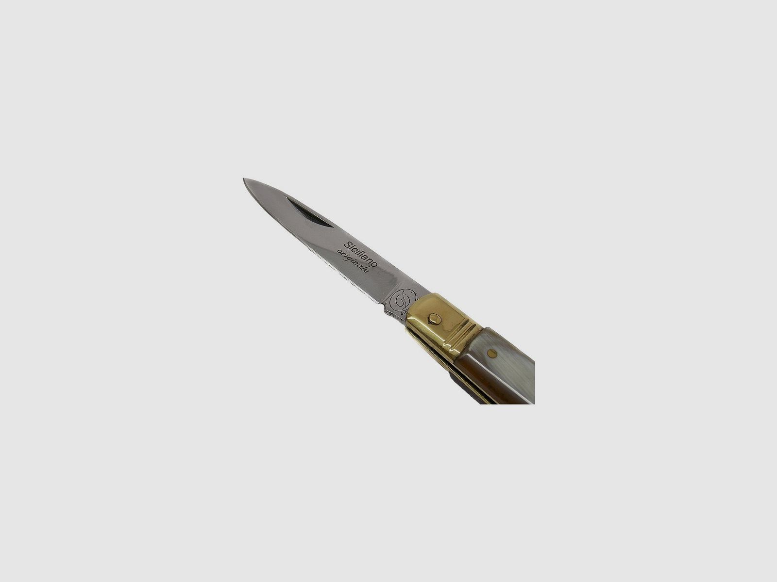 Siciliaans mes, 15 cm, hoornen handvat, afbeelding 2 van 3