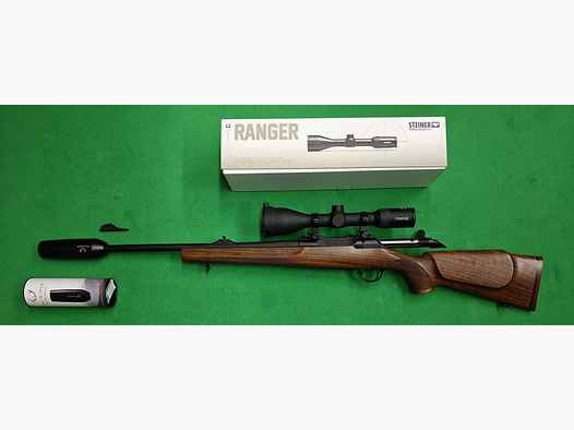 Mercury Saphire .30-06 con Steiner 3-12x56 e silenziatore