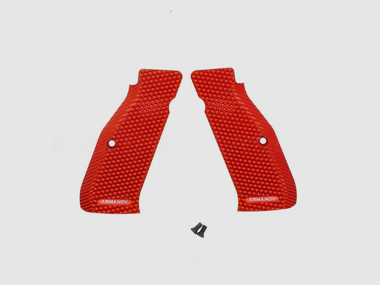 Pistol grips Armanov PGCZG2 SpidErgo Gen2 for CZ Shadow 2, SP-01 and 75 series, color: orange, size: medium, length: short, image 1 of 3