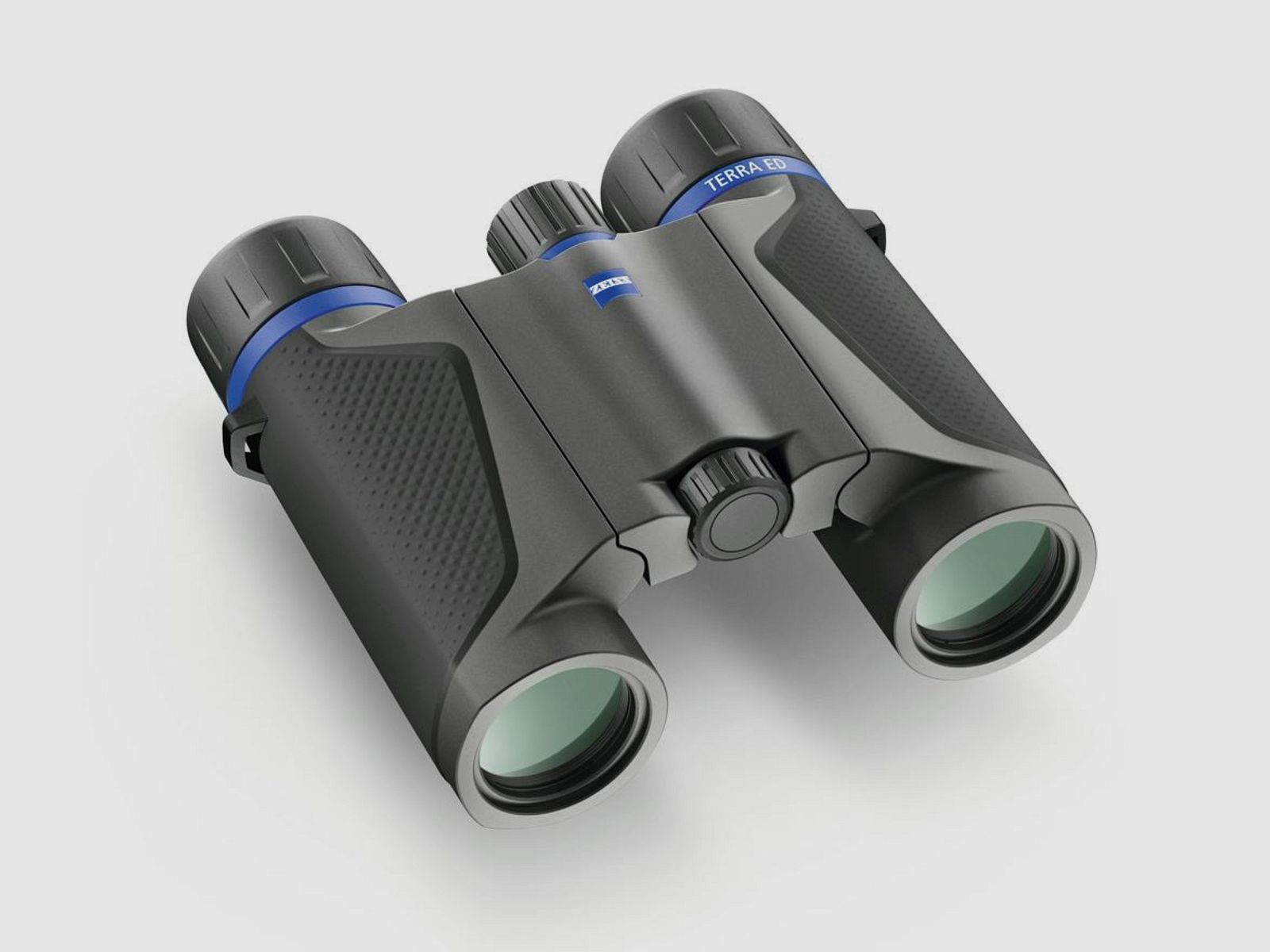 ZEISS Terra ED Pocket 10x25 Fernglas mit Tragriemen und Tasche black-grey