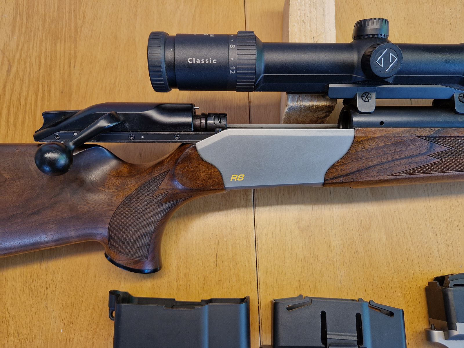 Blaser R 8, Bockflinte   Miroku MK 700 GAME 12/76,  Savage Büchse 17 HMR