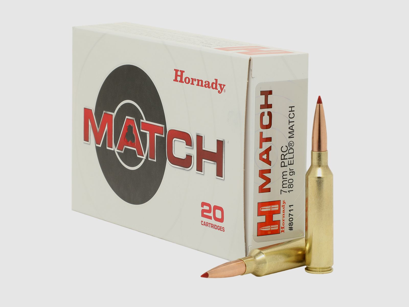 Hornady 7mm PRC 180GR ELD Match 20 patronen