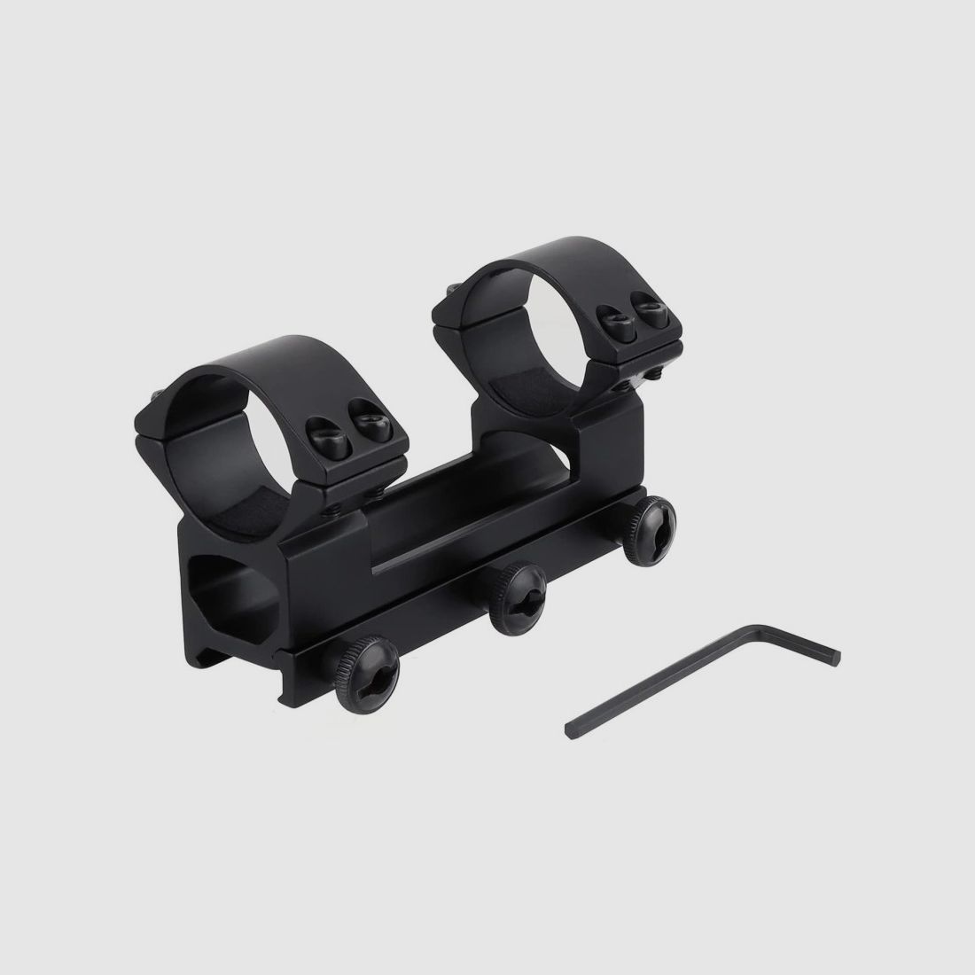 Double mounting rings for 20 mm Picatinny or Weaver rail