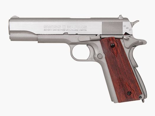Swiss Arms SA1911 Stainless 4,5mm BB - Druckluft Co2 BlowBack