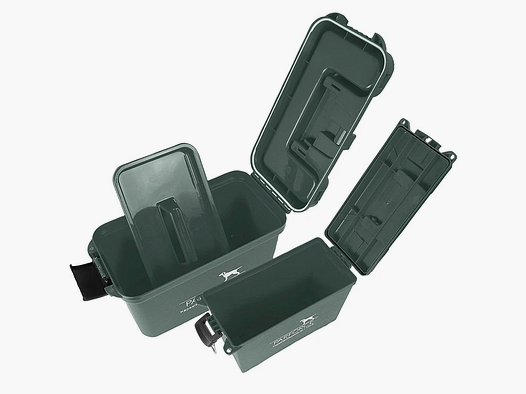 Parforce 2er Set Transportboxen olive