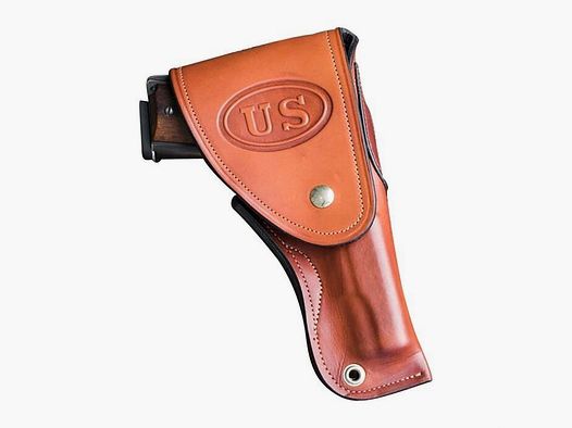 Smith & Wesson Holster Smith & Wesson 6 inch revolver - black leather left S&W