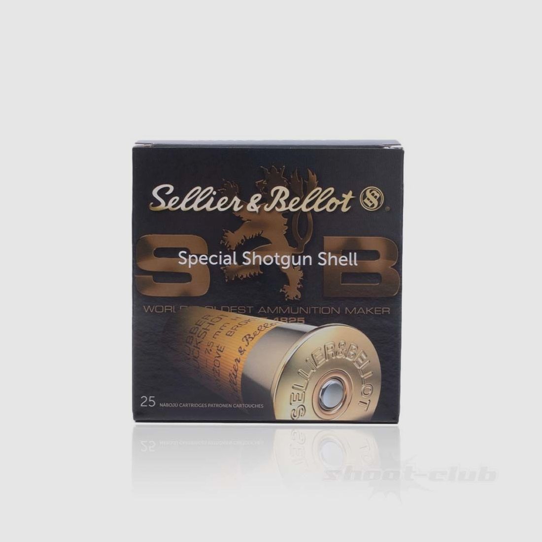 Sellier & Bellot	 Rubber-Schrot 7,5mm - 25 Stück 12/67,5