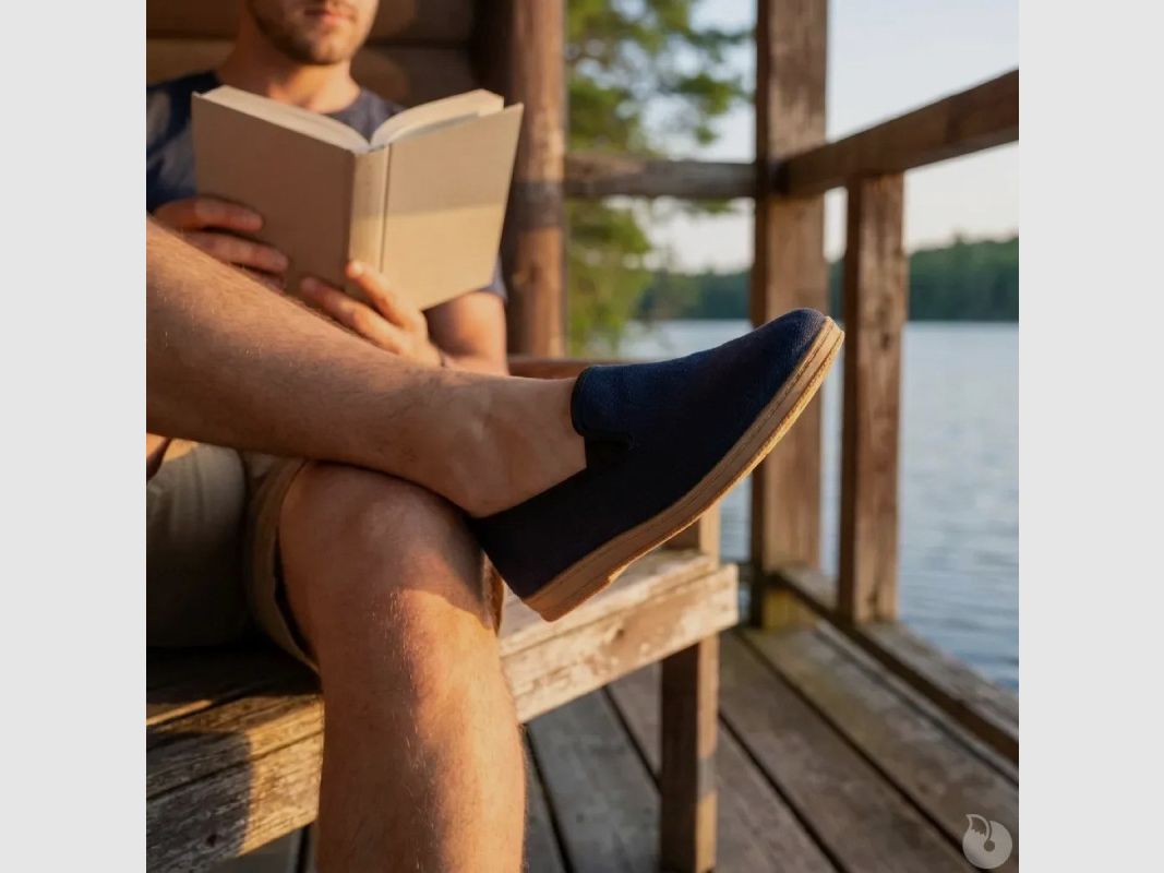 Buty Cogolin z niebieskiego płótna - Rozmiary 40 do 46, zdjęcie 4 z 10