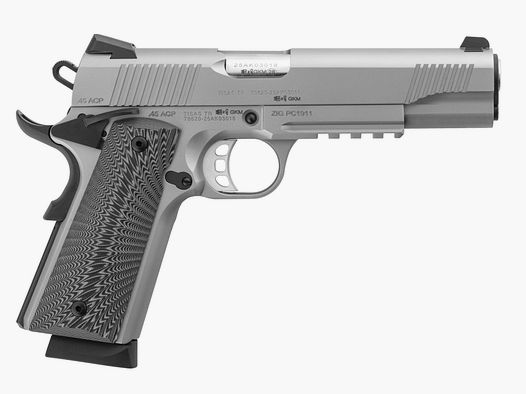 Pistolet TISAS ZIG PC 1911 Inox CAL 45 ACP