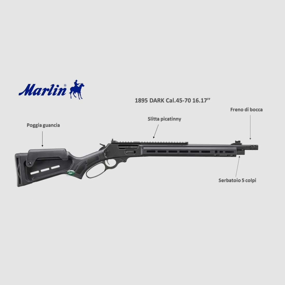 MARLIN 1985 Dark Kal.45-70