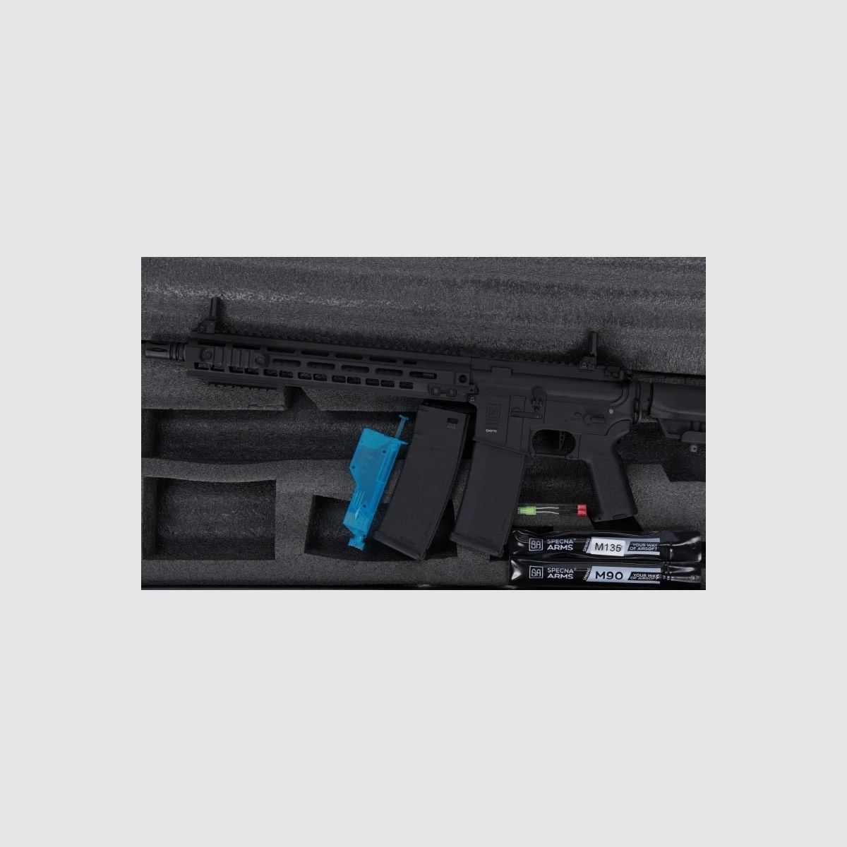 SA M4 URG-I M-LOK 14" (SA-P30 PRIME™ Aster II ETU BLDC™) Rifle Airsoft Libre a partir de 18 - Negro -F-