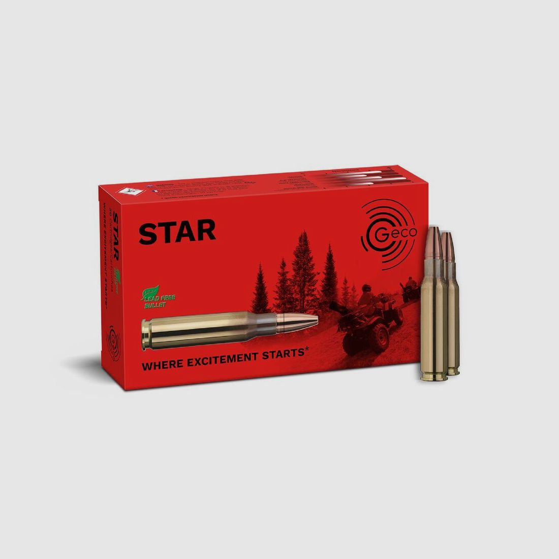 Geco Star calibre .308 Win. munitions de chasse 165gr