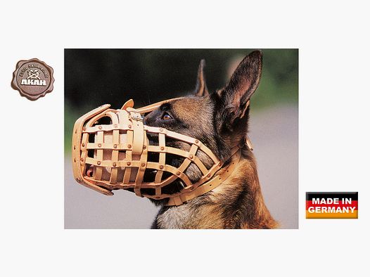 AKAH Maulkorb Bork aus Leder