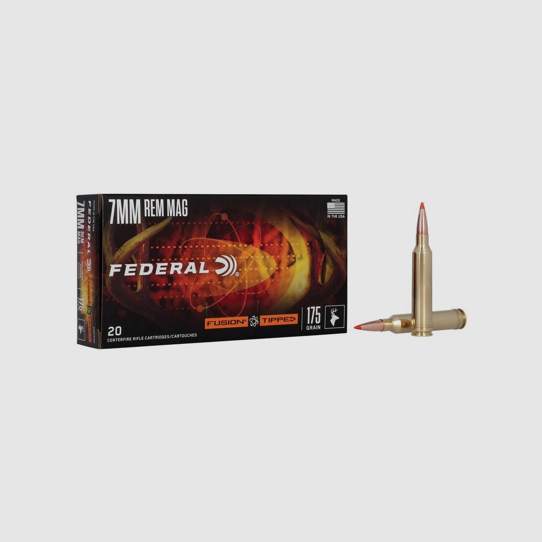 Federal Fusion Tipped 7 mm Rem. Mag. 11,3 g / 175GR Jagdmunition – 20 Stück #F7RTFS2