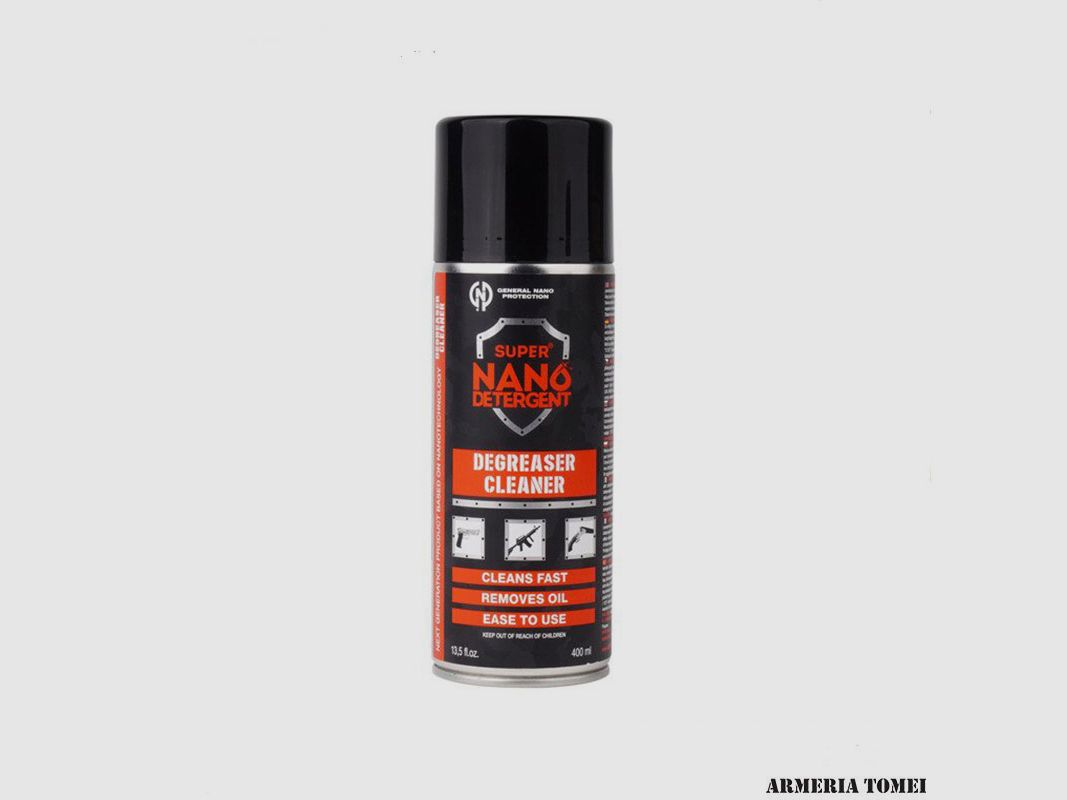 SUPER NANO DÉTERGENT – DÉGRAISSANT 400ml (DÉGRAISSANT POUR ARMES)