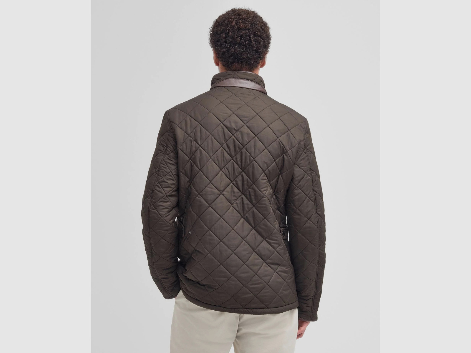 Kurtka puchowa BARBOUR Powell Oliwkowa