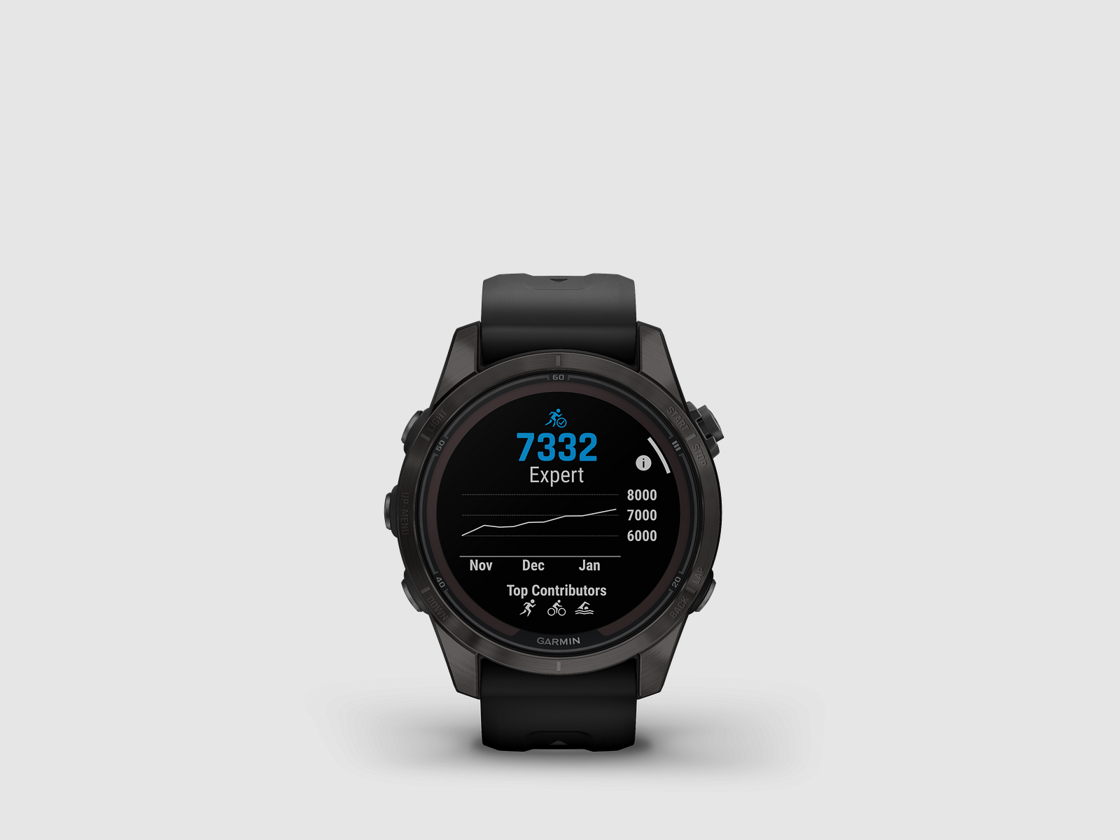 Garmin fēnix® 7S Pro – Sapphire Solar Edition, Schwarz/Carbongrau Titan DLC mit QuickFit®-Silikon-Armband 20 mm, Bild 10 von 12