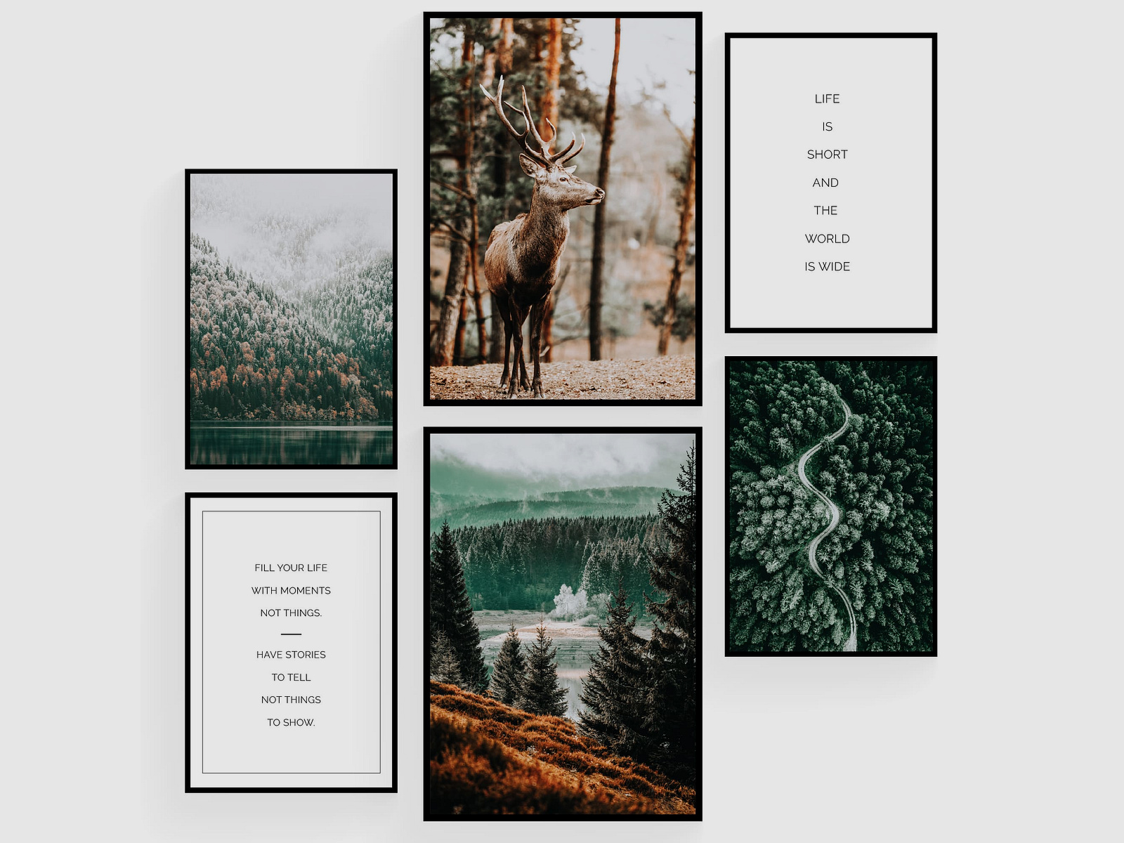 Wandbilder Set Natur