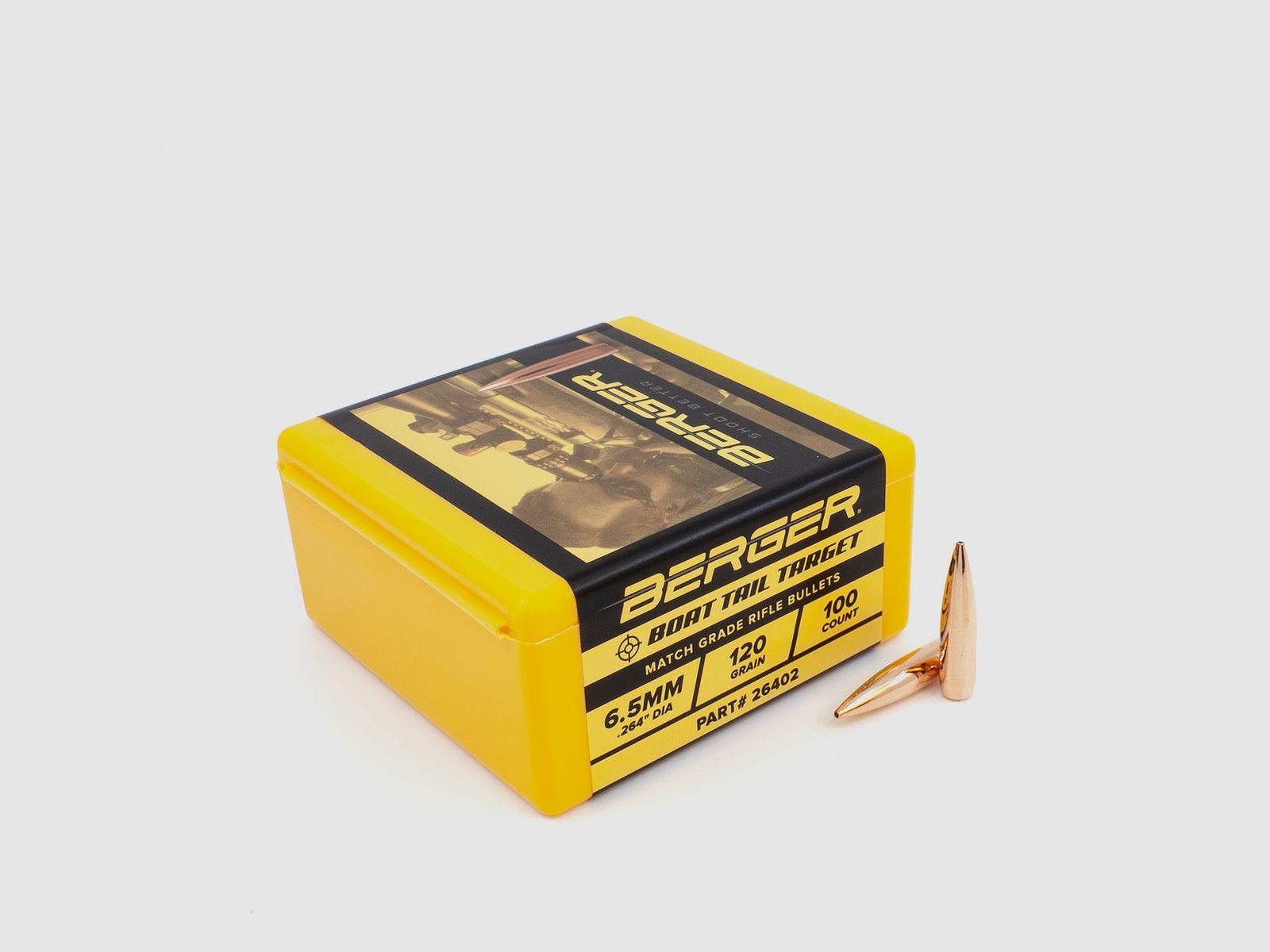 Berger Bullet 6.5mm/.264 BT Target 120GR 100 pieces
