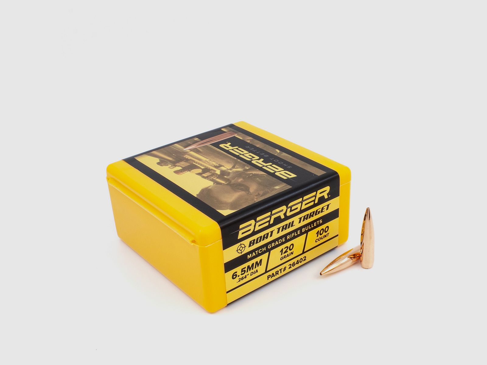 Berger Geschoss 6,5mm/.264 BT Target 120GR 100 Stück