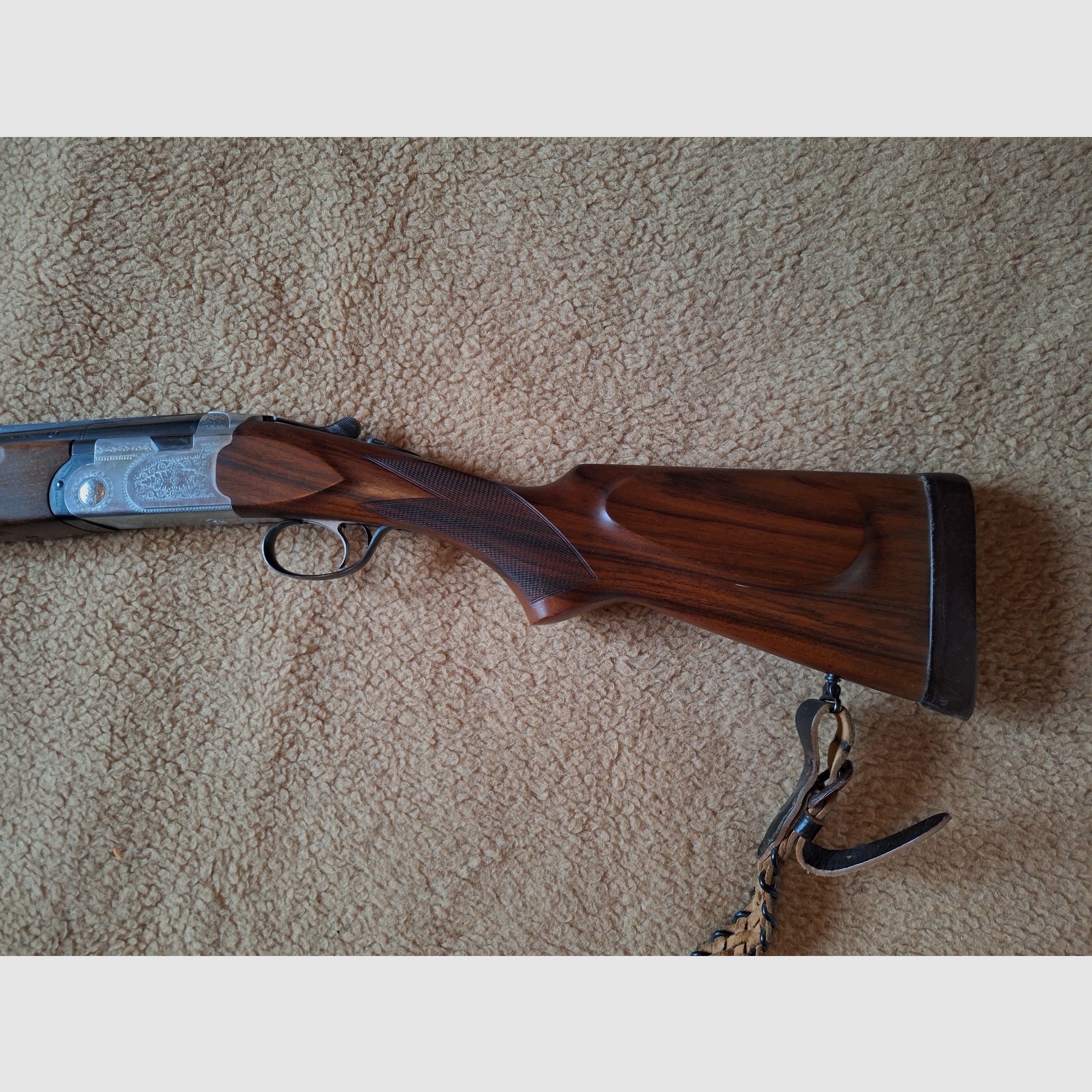 Escopeta de doble cañón superpuesta de Beretta, modelo B25, calibre 12/70