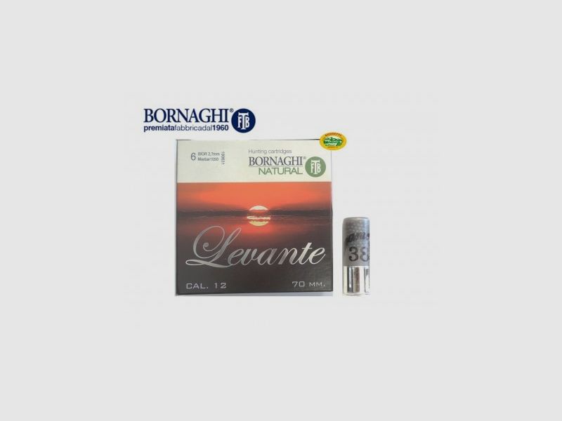 BORNAGHI Patronen Levante BIOR 38gr. Kal.12 Speciale Colombaccio pb.5