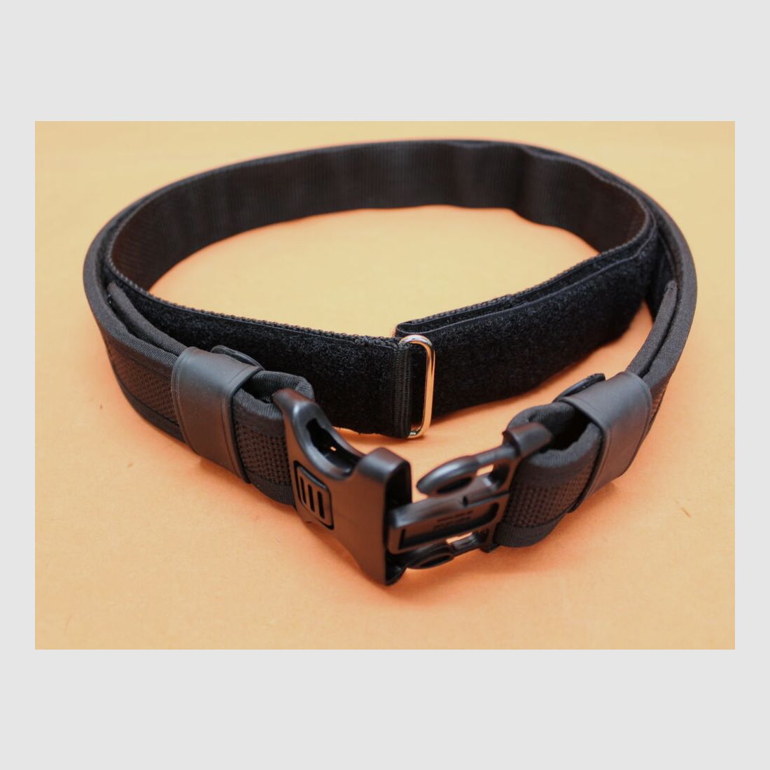 Höppner & Schumann/H&S H&S/ Höppner&Schumann Ausrüstungskoppel 40mm schwarz mit Innen- und Außenkoppel Größe S