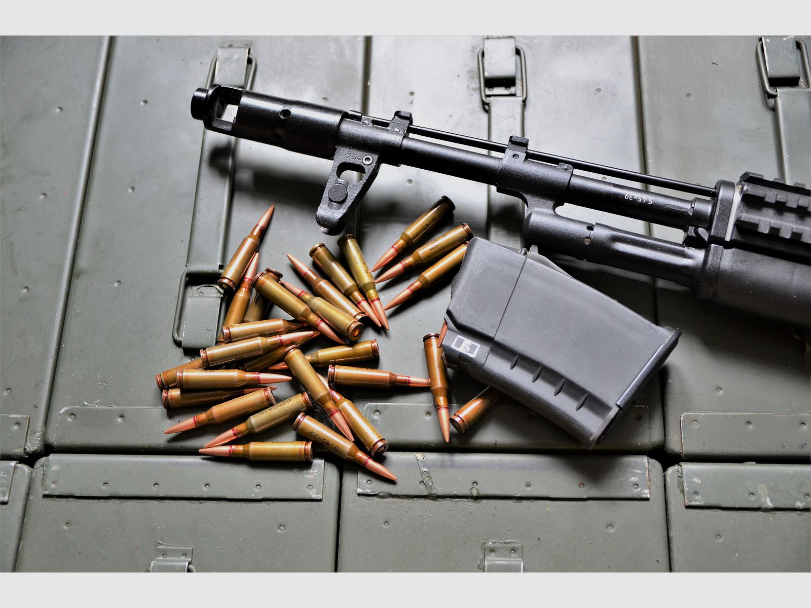 5.45 x 39 M74 Surplus UdSSR 3.45 g FMJ – 100 sztuk nabojów karabinowych