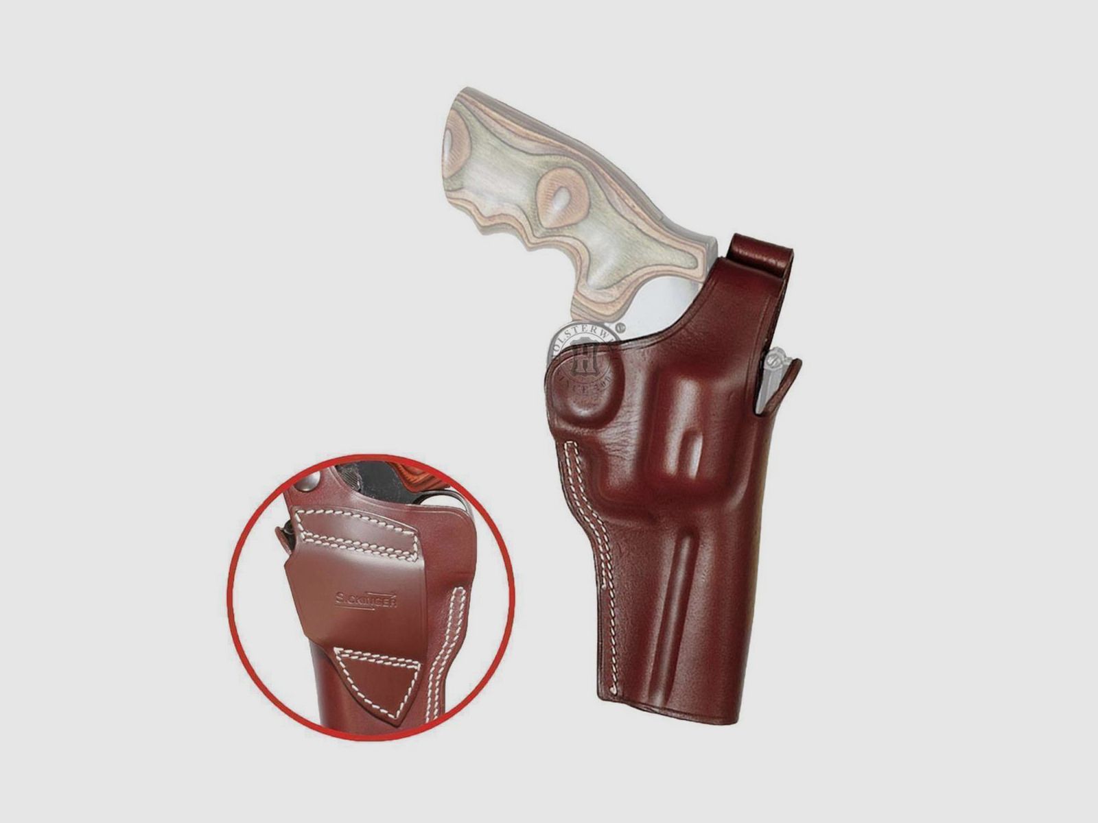 Gürtelholster OFFICER "FBI" SIG SAUER P320 X-FIVE-Rechtshänder-Braun