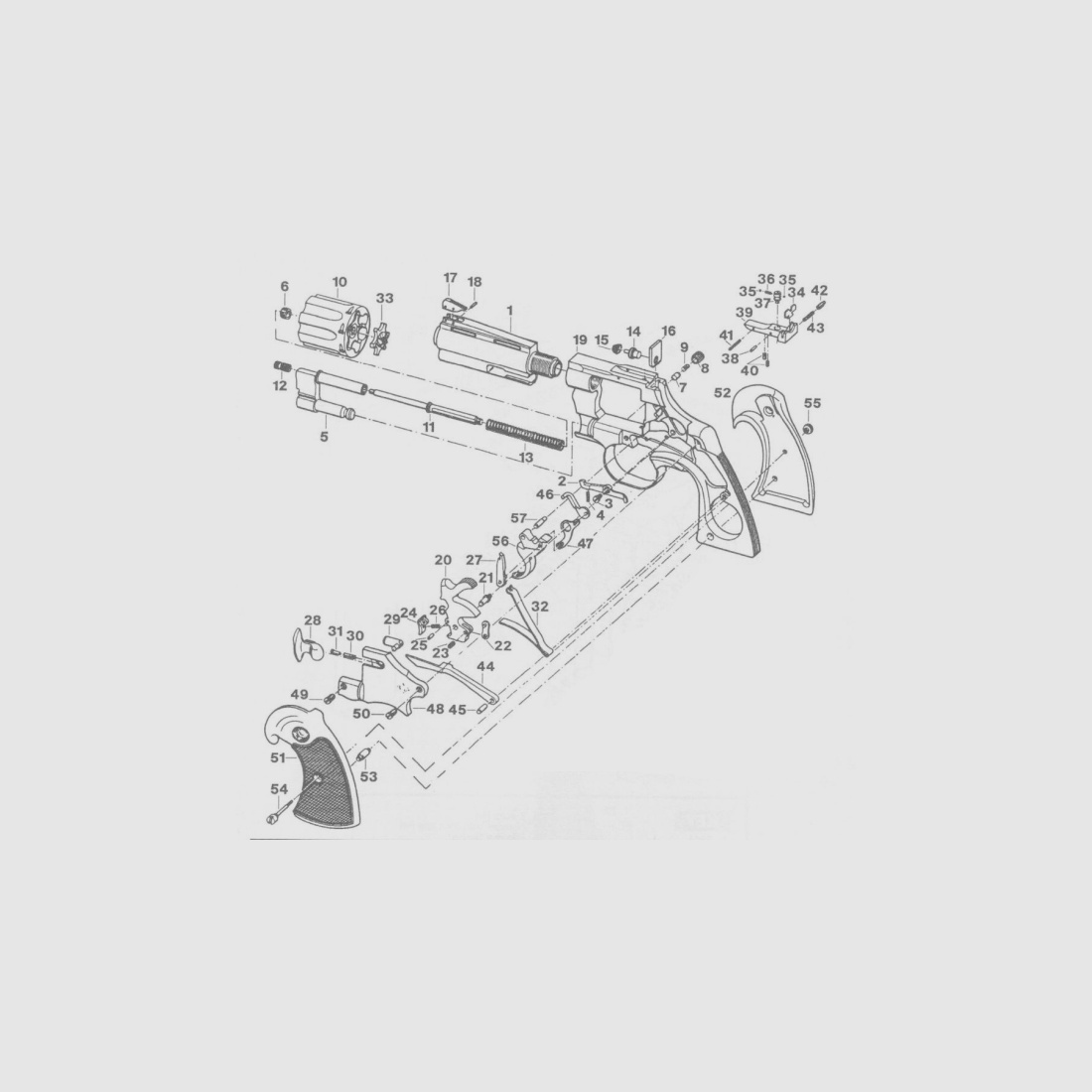 Colt Python Hahnfeder / Mainspring Ersatzteil